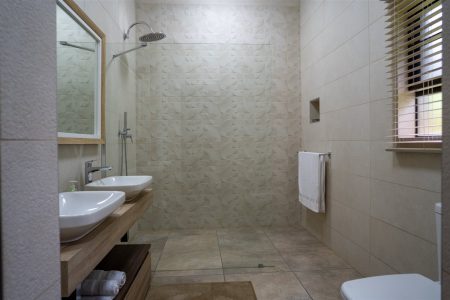 Open-plan en-suite bathroom at Tolile Lodge